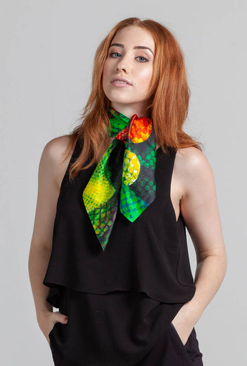 Lila and Me Festive Treats shop online Silk Scarf.